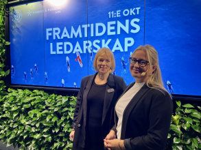 Jenny Folkesson på scen om Framtidens ledarskap